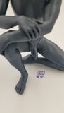 Fit Young Naked Man Taking a Knee // 6 Inches // Solid 3D Print // MM43