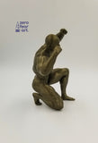 Very Muscular Naked Man Flexing While Kneeling // 6 Inches // 3D Printed // MM42