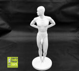 8" Solid 3D Printed Fit Nude Young Man Standing at Attention // MM44