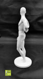 8" Solid 3D Printed Fit Nude Young Man Standing at Attention // MM44