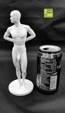 8" Solid 3D Printed Fit Nude Young Man Standing at Attention // MM44