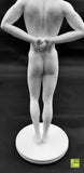 8" Solid 3D Printed Fit Nude Young Man Standing at Attention // MM44