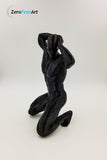 3D Printed 8" Nude Young Man Kneeling (MM03-B)