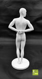 8" Solid 3D Printed Fit Nude Young Man Standing at Attention // MM44