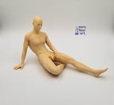 3D Printable Relaxing Nude Young Man // STL FILE // MM06