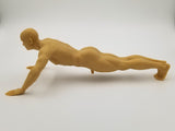 Solid 3D Printed Statue - Tyler Doing Pushups Naked // MM56