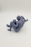 Two Nude Men Laying Together in Lovers Embrace // Solid 3D Printed // MM41v2