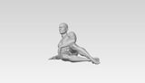 3D Printable Nude Male Figure Relaxing // STL FILE // MM02